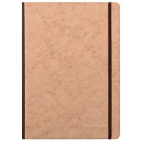 79543C Clairefontaine Life unplugged Clothbound Notebook w/ Elastic Closure - Dot 96 Sheets 6 x 8 1/4 - Tan 