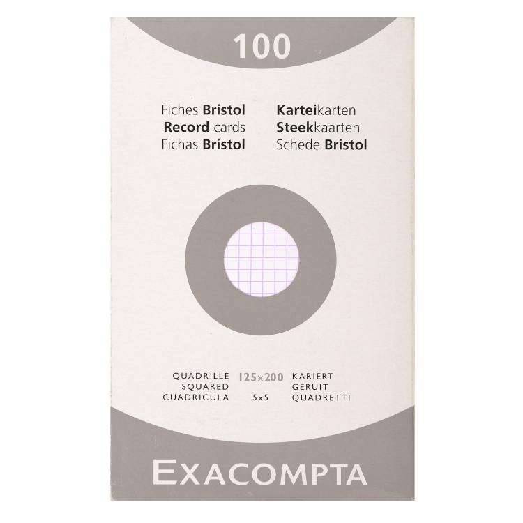13203 Exacompta Index Cards - Graph 100 cards 