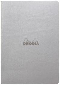 116451C Rhodia Rhodiarama Sewn Spine Notebook - Silver