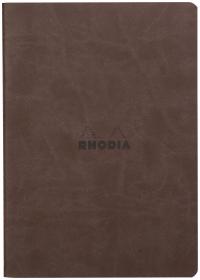 116453C Rhodia Rhodiarama Sewn Spine Notebook - Chocolate