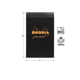 8559C Rhodia Pocket Notepads - Measurements