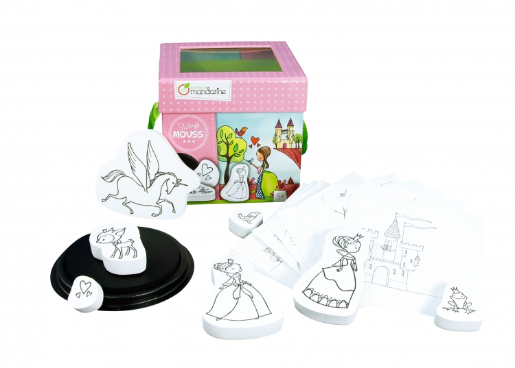52571 Avenue Mandarine Rubber Stamp Kits "Princessess" (opened)