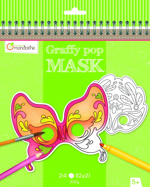 GY025 Avenue Mandarine Graffy Pop Mask "Halloween #1"