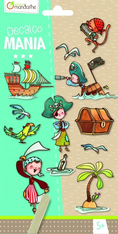 52583 Avenue Mandarine Decalco Mania (Sticker Transfers) "Pirates"