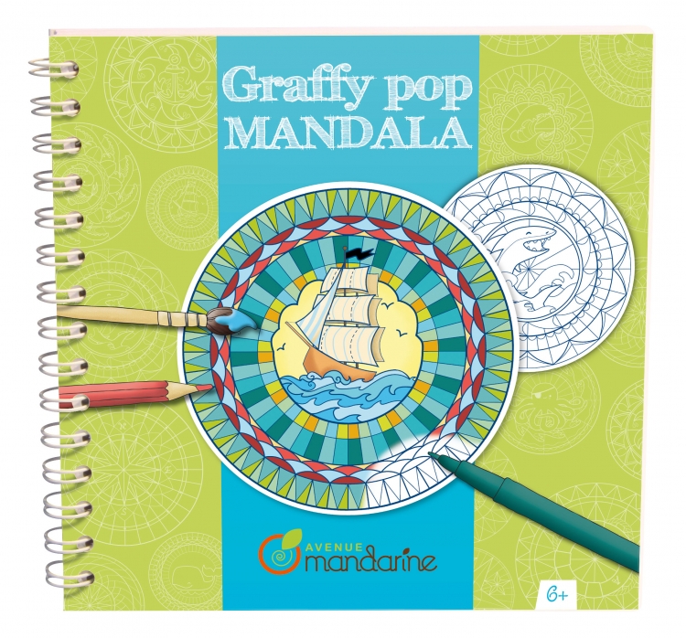 GY028 Avenue Mandarine Graffy Pop Mandala "Sailing"