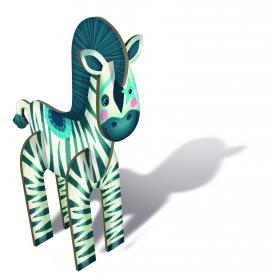 42768 Avenue Mandarine 3D Puzzle Circus "Circus Boy" Zebra Piece #2