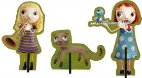 CO117 Avenue Mandarine 3D Puzzle Decor "Stage" three characters