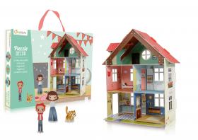PU001 Avenue Mandarine 3D Puzzle Decor "Doll House" opened