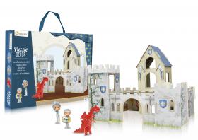 PU003 Avenue Mandarine 3D Puzzle Decor "Knight's Castle" opened