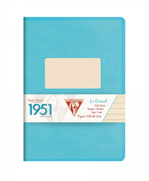 195736C Clairefontaine Staplebound Notebook "1951" - Turquoise