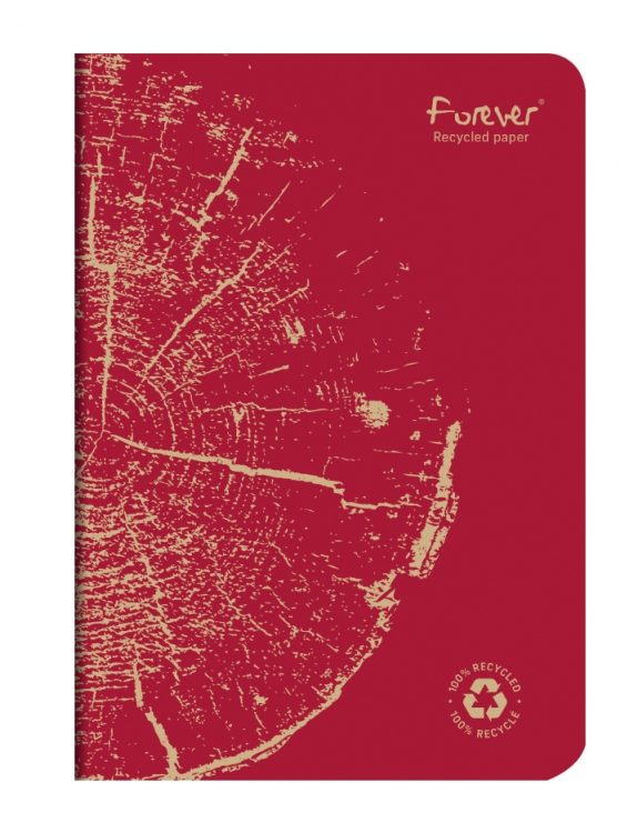 684863C Forever Recycled Brick Red Notebook