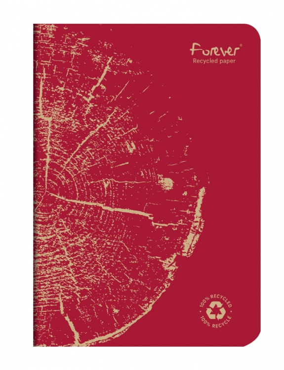 684863C Forever Recycled Brick Red Notebook