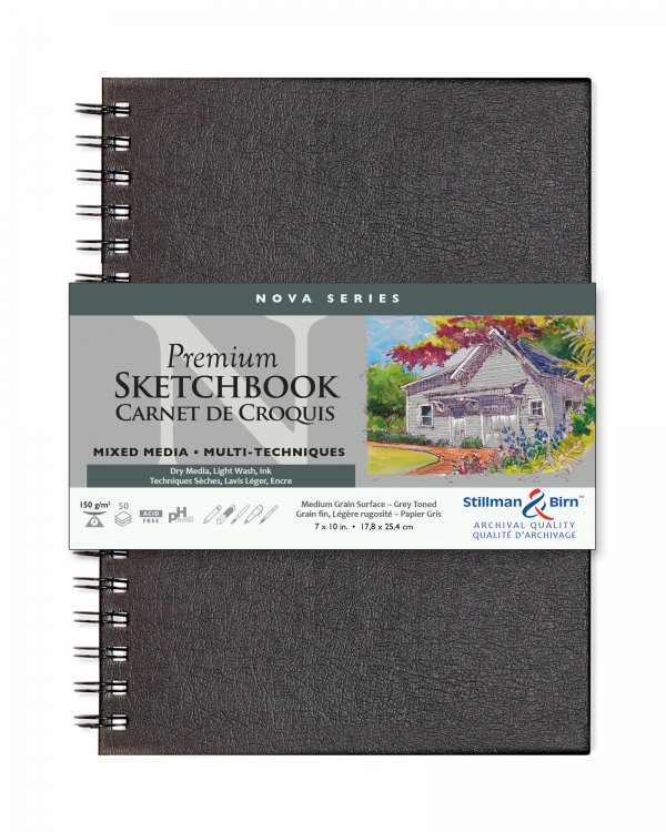 492710 Wirebound Hard Cover Nova Grey