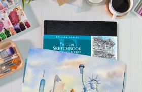 Epsilon Premium Sketchbooks - Hardbound Painted