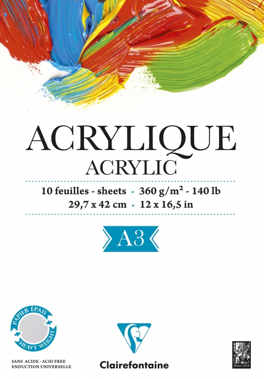 96309C Clairefontaine Acrylic Paper - 360g