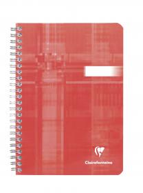 8536C - 8546C - 8542C Clairefontaine Wirebound Notebooks - 6 x 8 ¼ - Red