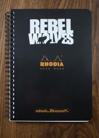 RebelWolves White UV Printing on Black