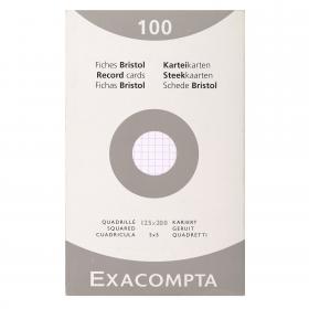 13203 Exacompta Index Cards - Graph 100 cards 