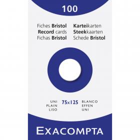 13301 Exacompta Index Cards - Blank 100 cards 