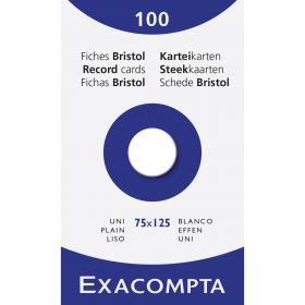 13301 Exacompta Index Cards - Blank 100 cards 