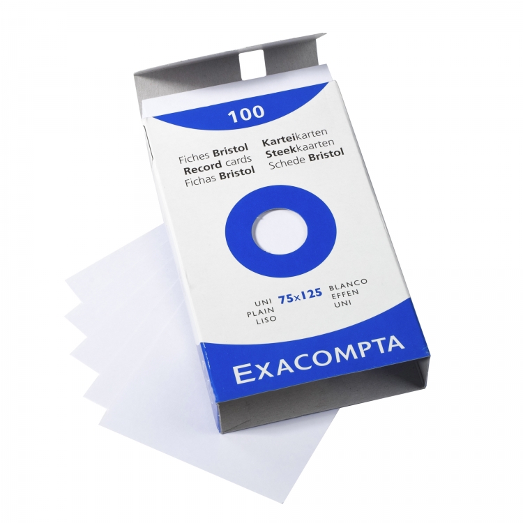 13301 Exacompta Index Cards - Blank 100 cards 