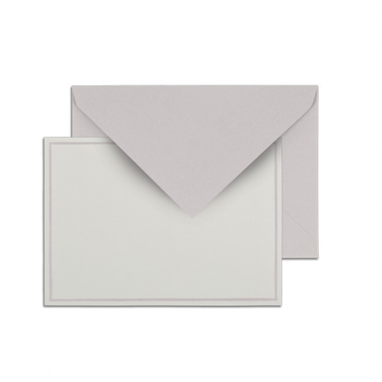 32628L G. Lalo Single Bordered Sets - Graphite grey 
