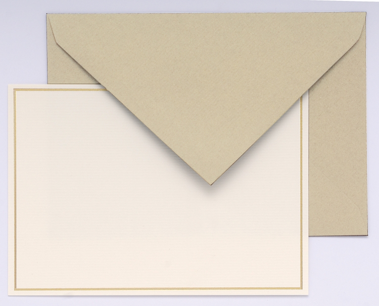 32606L G. Lalo Single Bordered Sets - Champagne