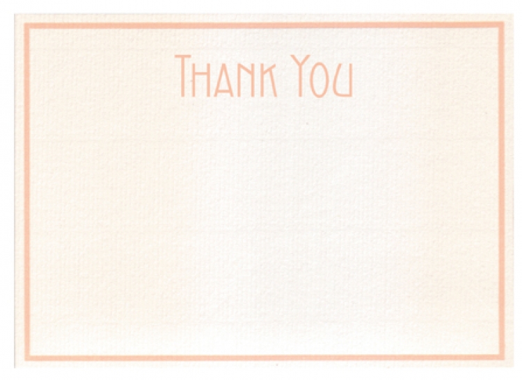 326605L G. Lalo Bordered "Thank You" - Rose