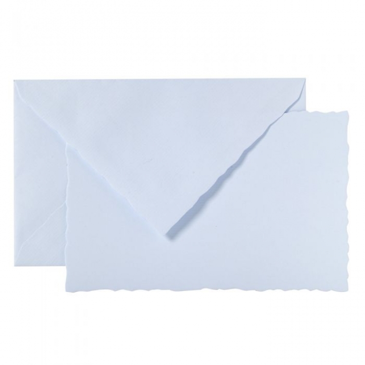 25202L G. Lalo "Verge de France" Deckle-Edged Correspondence - Blue
