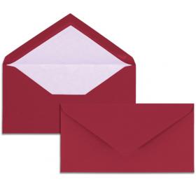 22720L G. Lalo "Vergé de France" 25 envelopes matching 127/ - Burgundy