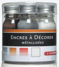 H120/04 Herbin Pigmented Inks Sample 5 Bottles