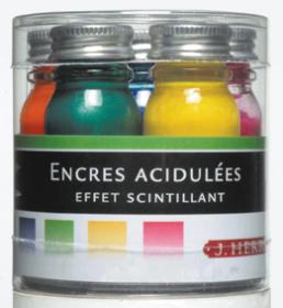 H120/05 Herbin Pearlescent Ink Sample 5 Bottles
