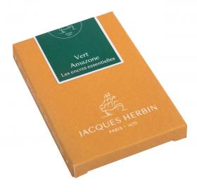 11037JT Herbin "Essential" Ink Cartridges - Vert Amazone
