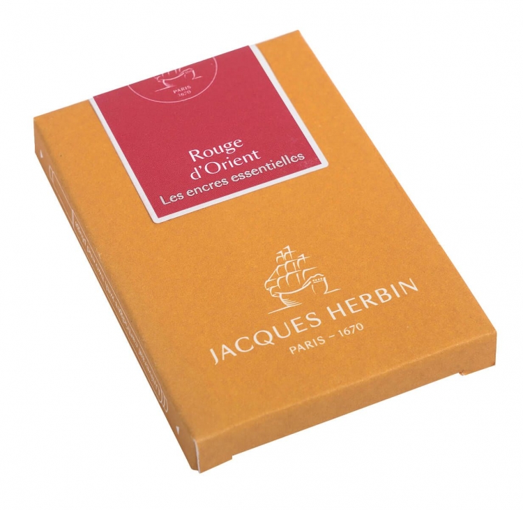 11069JT Herbin "Essential" Ink Cartridges - Rouge d'Orient