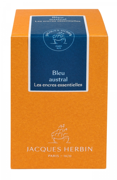 13116JT Herbin "Essential" Bottled Ink 50ml - Bleu Austral