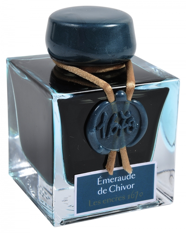 15035JT Herbin 1670 Anniversary Ink - 50ml Emerald of Chivor