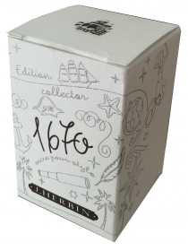 H150/09 Herbin 1670 Anniversary Ink - 50ml Stormy Grey Box