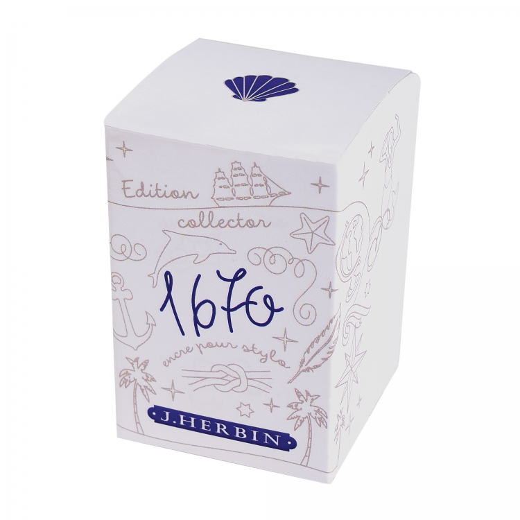 H150/18 Herbin 1670 Anniversary Ink - 50ml Bleu Ocean