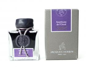 15579JT Herbin 1798 Anniversary Ink - 50ml Amethyste de l'Oural - Bottle and Box