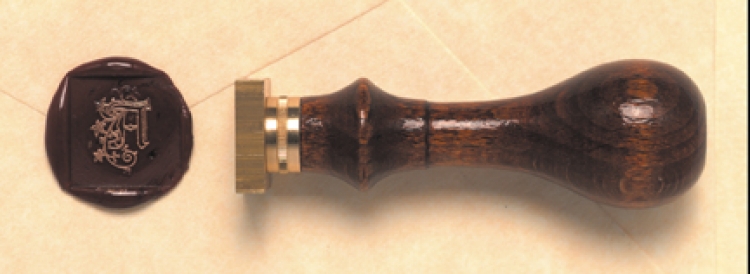 wooden handle and seal