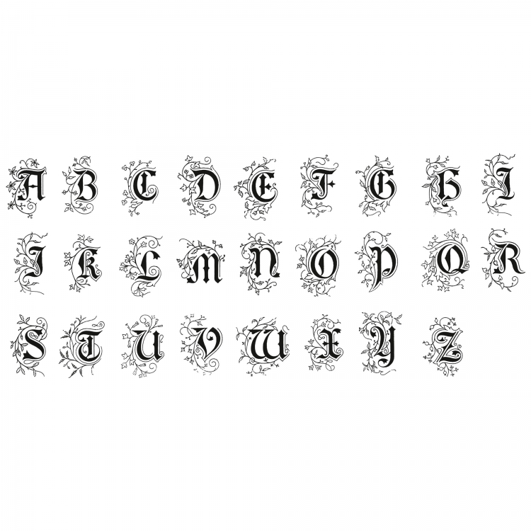 400/ Brass Seal - Illuminated Alphabet
