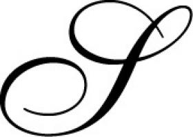 40319T Brass Seal - Script Old Style - Letter S