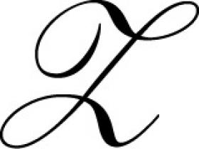40326T Brass Seal - Script Old Style - Letter Z