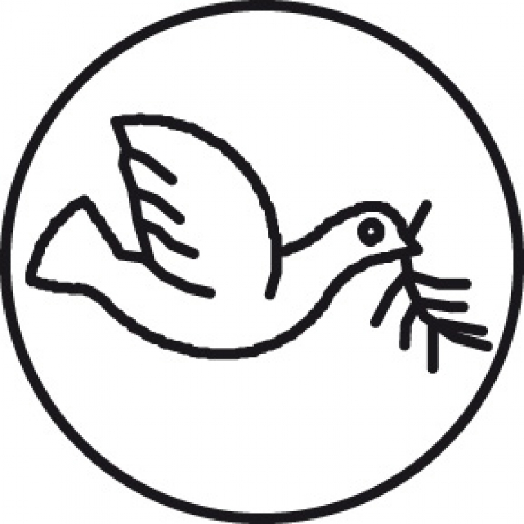 40443T Brass Seal - Symbols no wood handle - Dove