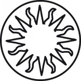  40454T Brass Seal - Symbols no wood handle