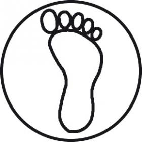  40462T Brass Seal - Symbols no wood handle - Baby Foot