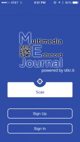 ME Journal App Log In Screen