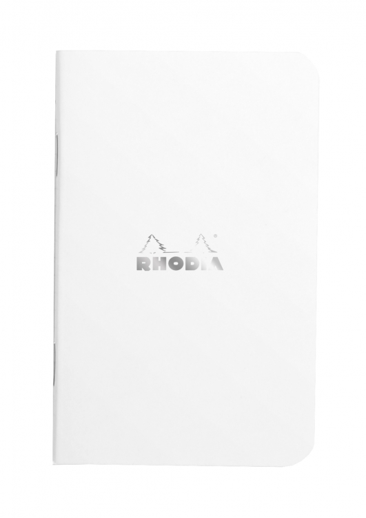 119151C Rhodia Slim Staplebound Notebook - White