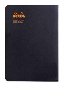 119186C Rhodia Slim Staplebound Notebook - Black