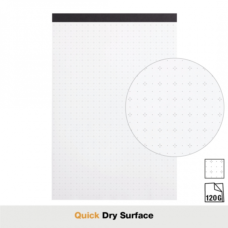 Maya Pad White - Cross N Dot Detail